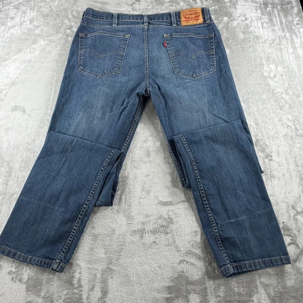 Levis 502 Regular Tapered Jeans Mens 38x38 Blue Denim 59684-0003